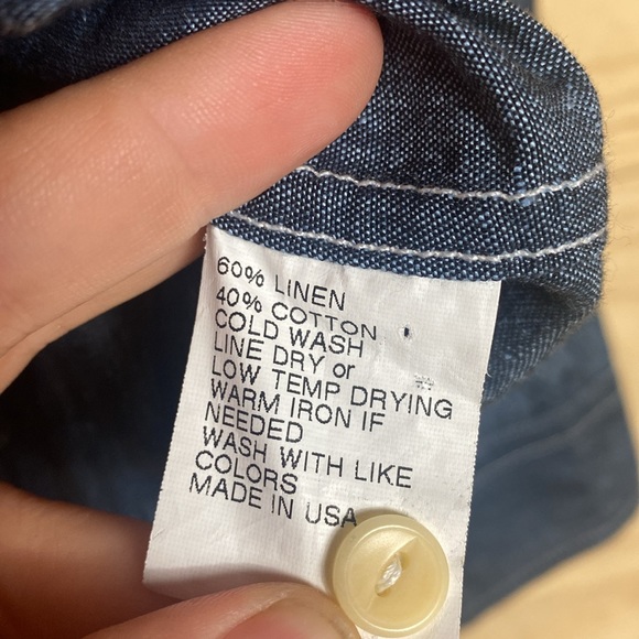 Umber & Ochre San Francisco chambray button down shirt XL - Picture 8 of 11